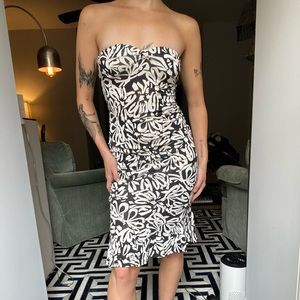 Diane Von Furstenberg Ribbon Silk Sheath Dress